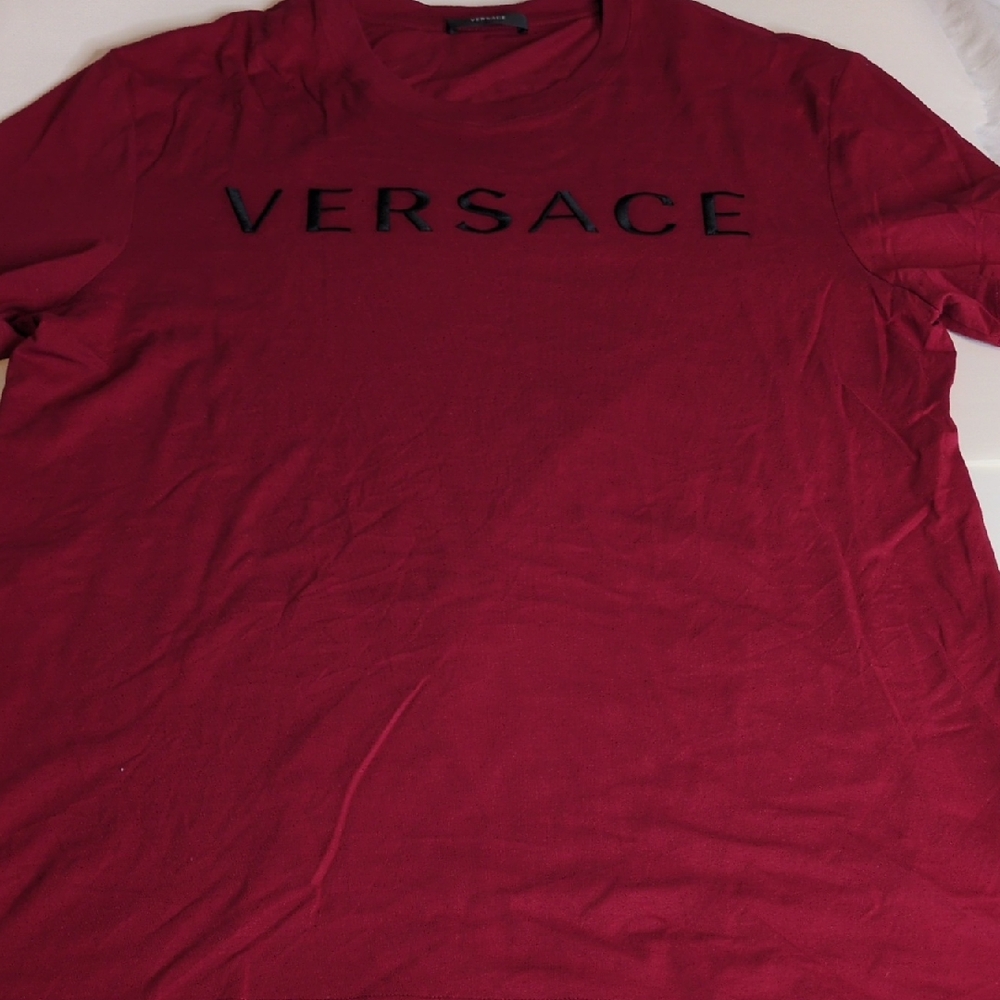 Versace T-Shirt 2XL Red Cotton NWOT